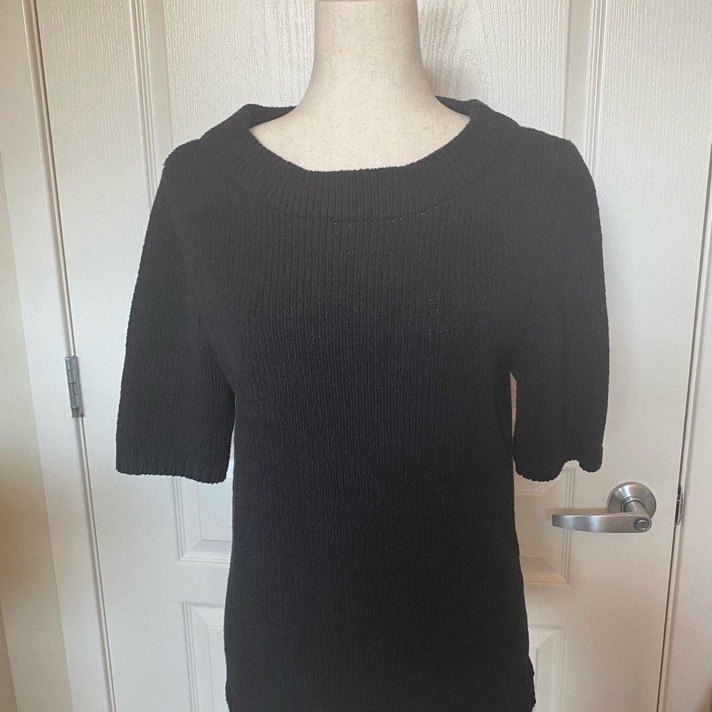 Talbots NWT Navy Blue Cowl Neck Sweater, Size M